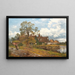 A old farm in Worcester on a rainy October day - Benjamin Williams Leader — framed artwork on a wall