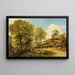 Primavera, cabaña con pastor y rebaño - Benjamin Williams Leader — cuadro enmarcado en la pared
