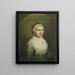 Retrato de Christina Sebilla Charlotte Bakhuizen 1750-1810 - Benjamin Wolff — cuadro enmarcado en la pared