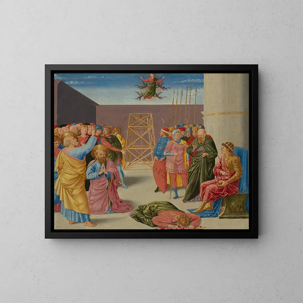 San Pedro y San Simón el Mago - Benozzo Gozzoli — cuadro enmarcado en la pared