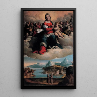 Benvenuto Tisi - Madonna with the Child in Glory and Holy Ones.webp