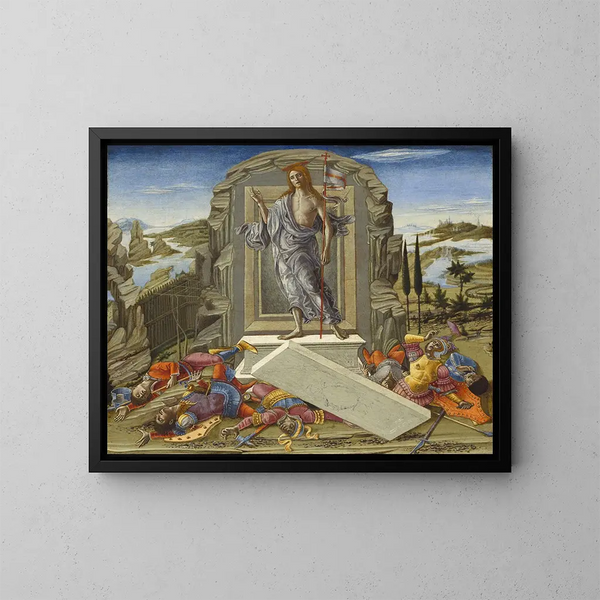 La Resurrección - Benvenuto di Giovanni — cuadro enmarcado en la pared