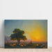 Reproduction of the painting Sunset Shepherds with their flock - Ivan Konstantinovich Aivazovsky