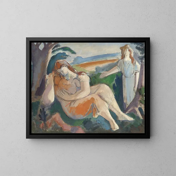 La Sorpresa - Bernard Meninsky — cuadro enmarcado en la pared