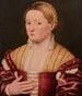 Retrato de una hermosa veneciana - Bernardino Licinio — vista de la obra
