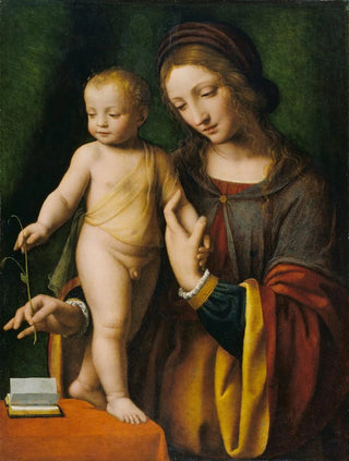 La Virgen con el Niño y una Colombina - Bernardino Luini — vista de la obra