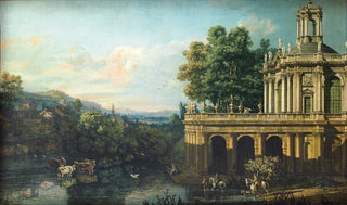 Bernardo Bellotto - Architectural Caprice with a Palace.webp