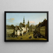 El mercado de Pirna - Bernardo Bellotto — cuadro enmarcado en la pared
