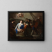 Adoration of the Shepherds - Bernardo Cavallino — framed artwork on a wall