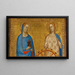 Saintes Lucie y Catherine d'Alexandrie - Bernardo Daddi — cuadro enmarcado en la pared