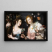 Allegory of Spring and Summer - Bernardo Strozzi — framed artwork on a wall