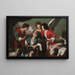 The Healing of Tobit - Bernardo Strozzi — framed artwork on a wall