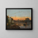 View of St. Peter's Basilica and St. Angel Castle, Rome - Bernhard Karl Mackeldey — framed artwork on a wall