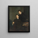 doble retrato de los hermanos Bernhard y Emil Sterman - Bernhard Störmann — cuadro enmarcado en la pared