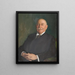 Portrait of the bank director Salin Sundsval - Bernhard Störmann — framed artwork on a wall