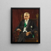 Portrait of Governor Henning Elmquist - Bernhard Störmann — framed artwork on a wall