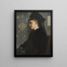 Mujer en negro - Bertha Wegmann — cuadro enmarcado en la pared