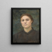 Autorretrato - Berthe Burgkan — cuadro enmarcado en la pared