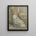 Alice Gamby in the living room - Berthe Morisot — framed artwork on a wall
