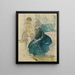 Berthe Morisot and her daughter in front of a window - Berthe Morisot — framed artwork on a wall