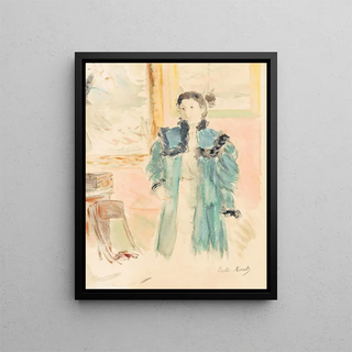 Berthe Morisot - Jeune Fille Au Manteau Vert Marthe.webp