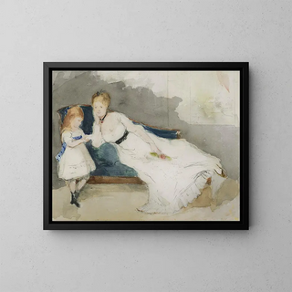 Berthe Morisot - Mme Gobillard et sa fille Paule.webp