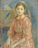 La hija del artista con un periquito - Berthe Morisot — vista de la obra