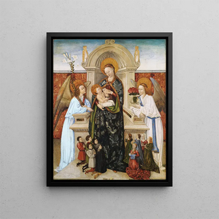 Bertomeu Bar - Virgen con el Nio ngeles y familia de donantes.webp