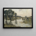 Flooded Prairies - Bertram Priestman — framed artwork on a wall