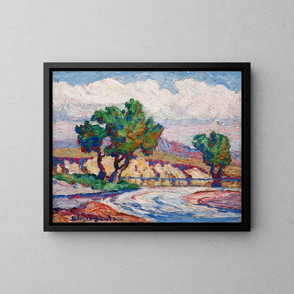 Arroyo en las laderas de Colorado - Birger Sandzén — cuadro enmarcado en la pared