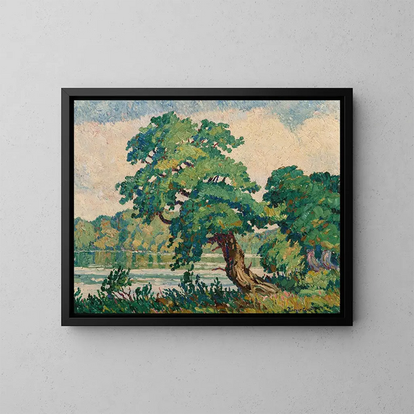 Pequeño río Arkansas - Birger Sandzén — cuadro enmarcado en la pared