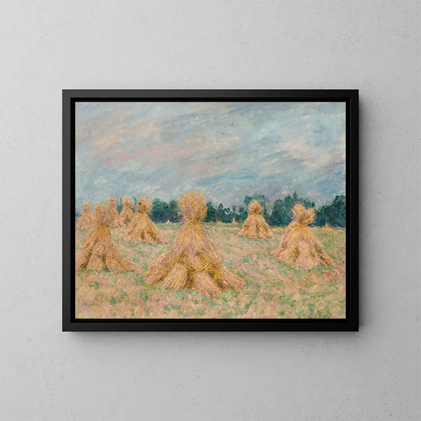 La Moisson aux Moyettes - Blanche Hoschedé-Monet — cuadro enmarcado en la pared