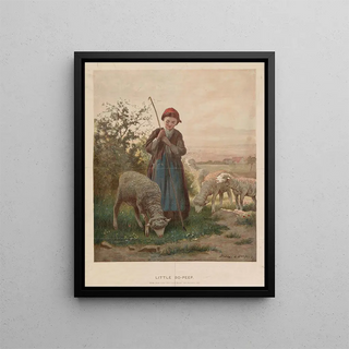 Petit Bo Peep - Bobbitt & Hooper — framed artwork on a wall