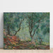 Reproducción del cuadro de madera de olivos en el jardín Moreno - Claude Monet