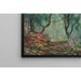 Reproducción del cuadro de madera de olivos en el jardín Moreno - Claude Monet