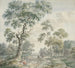 Bord de forêt avec maisons de paysans et un chemin de sable - Gerardus Wieringa — vista de la obra