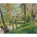 Reproduction of the painting Bords de l'Epte à Éragny, Soleil Couchant - Camille Pissarro