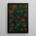 Geraniums - Boris Grigoriev — framed artwork on a wall
