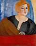 Portrait Painting of Anne Sergueïevna Sergueïeva - Boris Grigoriev — artwork view