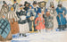 Concepción para Los espectadores en el poder del demonio - Boris Kustodiev — vista de la obra