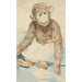 Reproduction of the painting The Toy Monkey - Boris Kustodiev