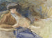 Mujer sentada leyendo - Bramine Hubrecht — vista de la obra