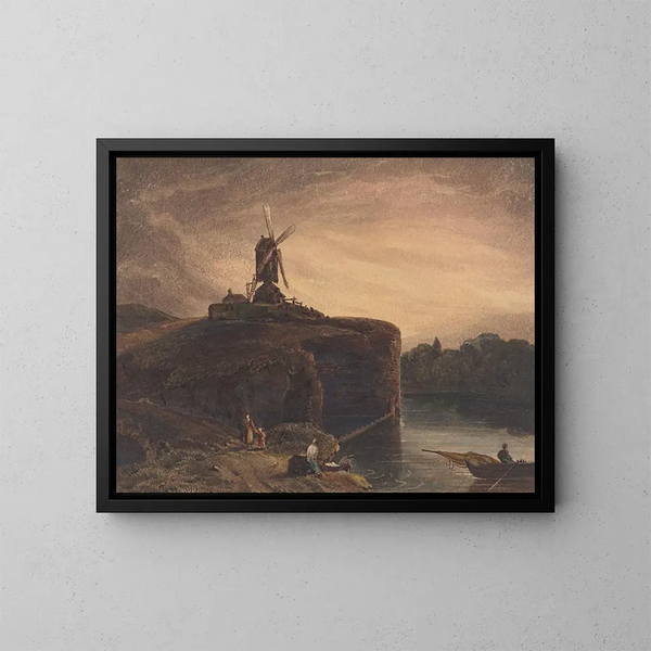 The Mill - 19th Century British School — framed artwork on a wall