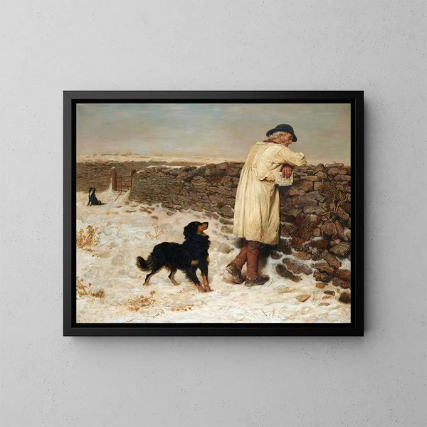 Tiempo de guerra - Briton Rivière — cuadro enmarcado en la pared