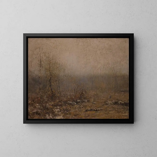 Gris de diciembre - Bruce Crane — cuadro enmarcado en la pared