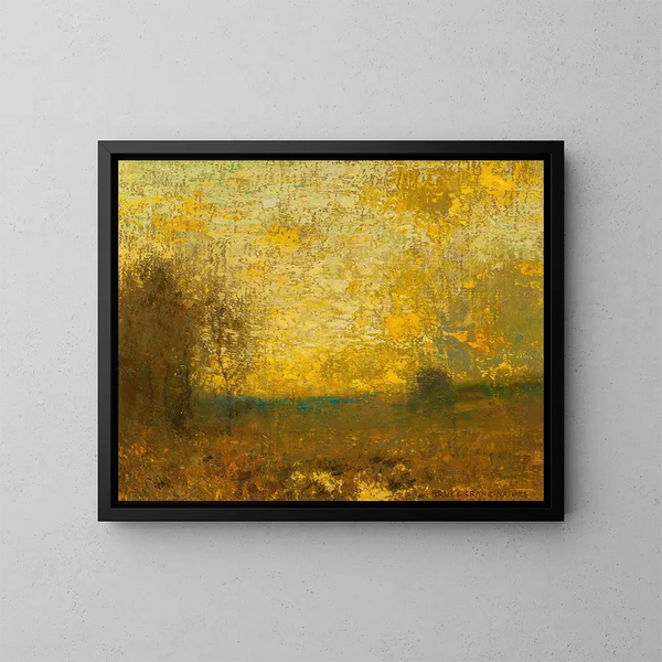 L'Oeste dorado - Bruce Crane — cuadro enmarcado en la pared