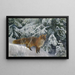 Zorro en invierno - Bruno Liljefors — cuadro enmarcado en la pared