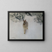 Hare in Winter - Bruno Liljefors — framed artwork on a wall