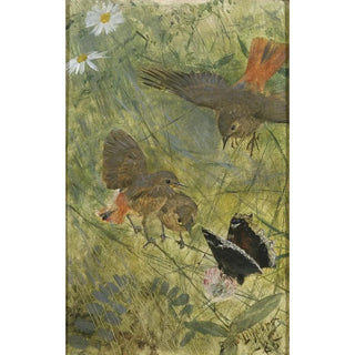 Bruno Liljefors - Redstarts and Butterflies.webp