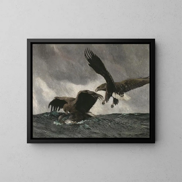 Águilas de mar - Bruno Liljefors — cuadro enmarcado en la pared